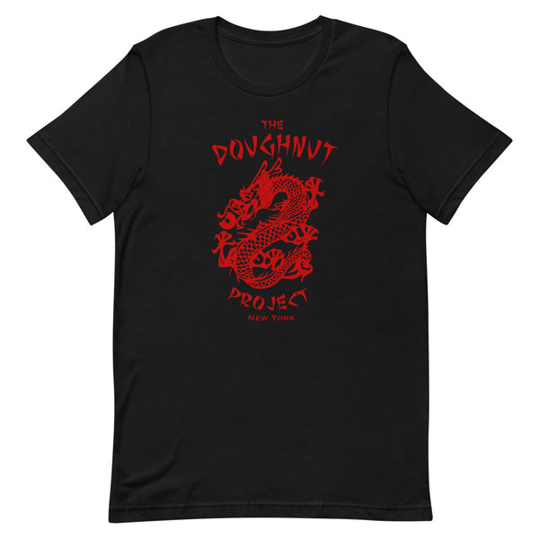 Red Dragon on Black Tee